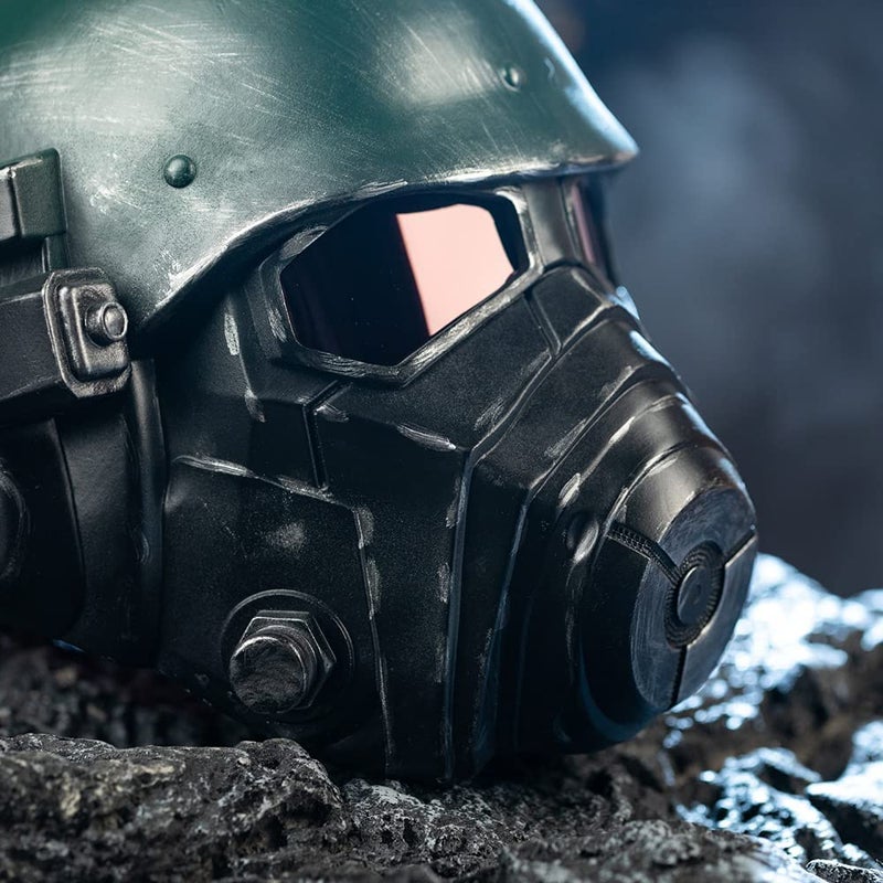 Xcoser Nexthops Veteran Ranger Riot Armor 4 Cosplay Helmet Mask in Resin Full Head with Red PVC Lenses on the Eyes Hallo - Image 3